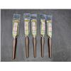 Image 1 : Lot of 5 3/4in Paintbrushes for All Types