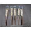 Image 1 : Lot of 5 3/4in Paintbrushes for All Types