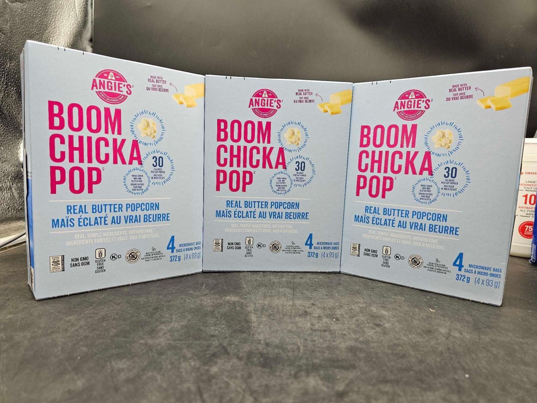 Angie's Boom Chicka Pop Real Butter Microwave Popcorn (3 x 4)
