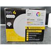 Image 1 : 4pk LED Ultra-slim Recessed Light