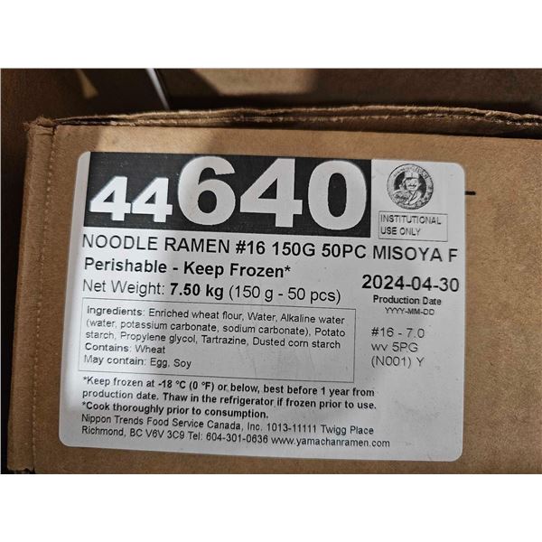 ***FROZEN*** Case Lot Ramen Noodle Frozen 50 x `150g