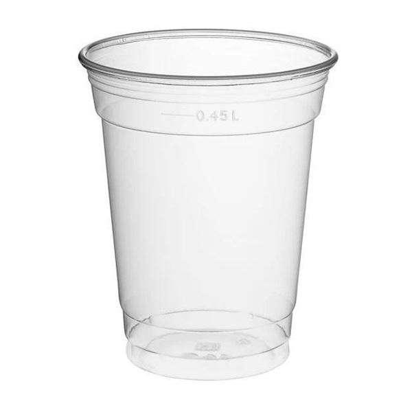 Fabri-Kal NC16S Nexclear 16 / 18 oz. Clear Customizable Squat Plastic Cup - 1000/Case
