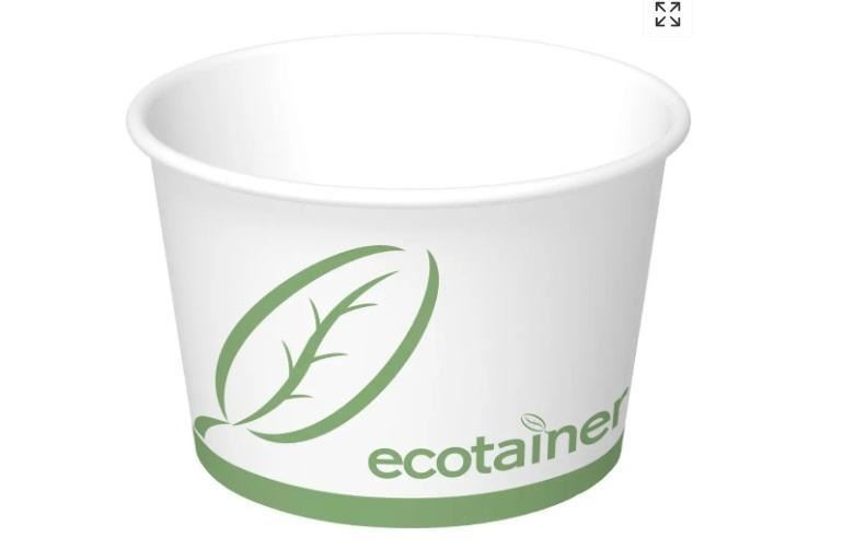 Ecotainer Graphic Packaging ecotainer DFRE-12, 12ox Hot Food Containers 1000 Count