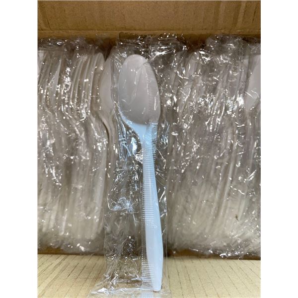 HyStix Individually Wrapped Plastic Teaspoons 1000 Count
