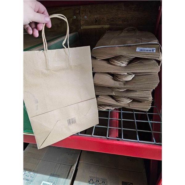 Bulk Lot of Handled Brown Paper Bags