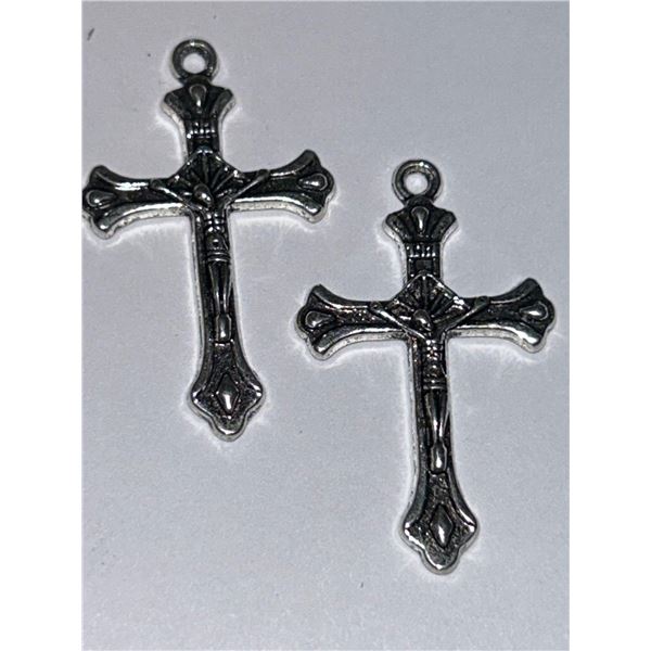 Sterling Silver Cross Pendants - LOT of 2