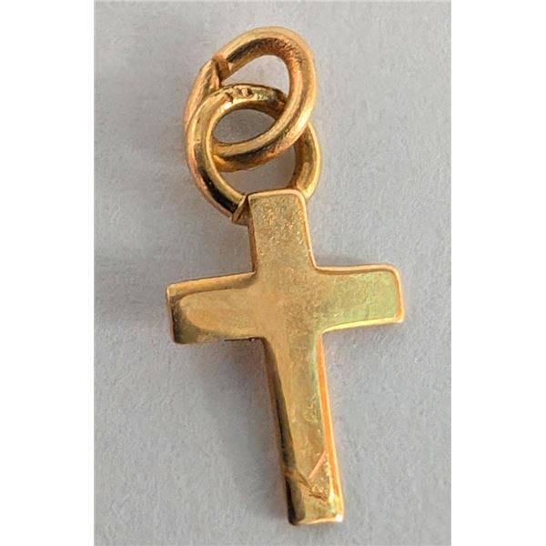 10K Yellow Gold Baby Cross 0.06G Pendant, Suggested Retail Value $40