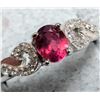 Image 1 : Silver Ruby And Cz Ring, Made in Canada, Suggested Retail Value $160