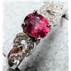 Image 3 : Silver Ruby And Cz Ring, Made in Canada, Suggested Retail Value $160
