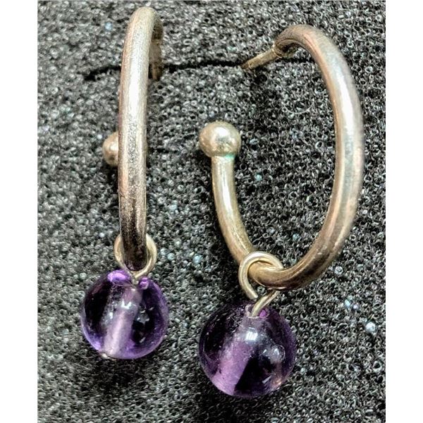 Silver Genuine Gemstone Earrings, Suggested Retail Value $50