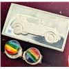 Image 2 : Silver Rainbow Earring And 1.6G Silver Bar With Random Pattern Set, Suggested Retail Value $50
