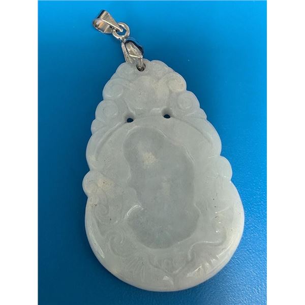 Silver Jade Pendant, Suggested Retail Value $240