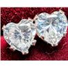 Image 1 : 14K White Gold Cubic Zirconia Earrings, Made in Canada, Suggested Retail Value $120