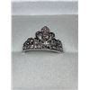 Image 1 : Sterling Silver Raised Crown Dress Ring NEW in gift box