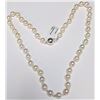 Image 1 : Silver Natural Cultured Pearl 6.5-7Mm 17" Necklace (~length 0 inches), Suggested Retail Value $500