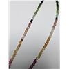 Image 2 : Silver Rainbow Color Tourmaline 16" 12Ct Necklace, Suggested Retail Value $200