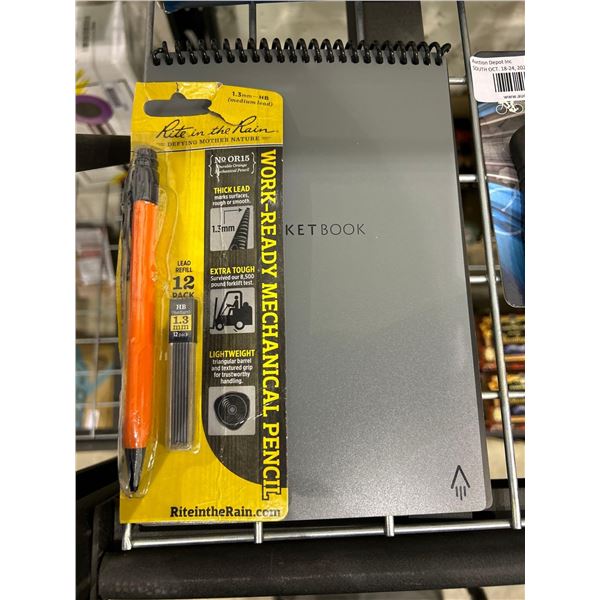 Mechanical Pencil and Notebook