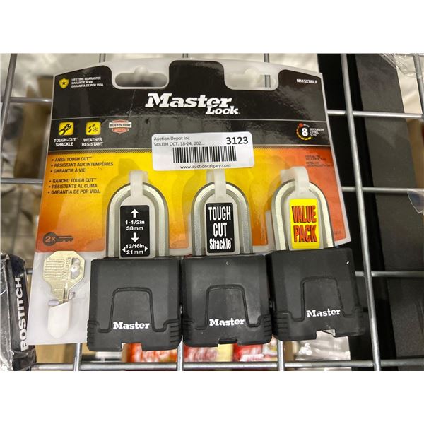 Master Lock 3 pack