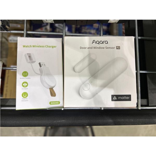 Lot of Watch Wireless Charger and Aqara Door and Window Sensor