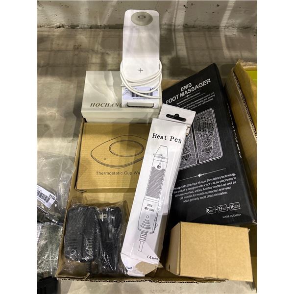 Box Lot of assorted NEW electronics items as pictured