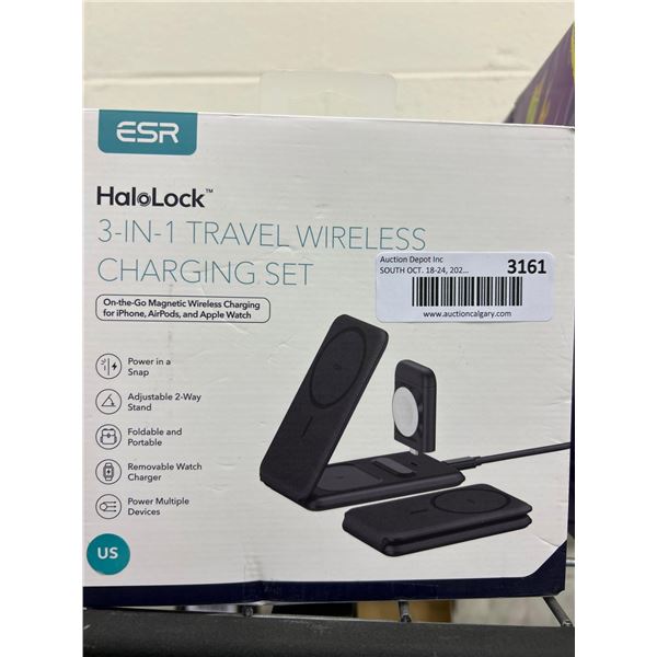 ESR Halo Lock 3 in 1 wireless charger set