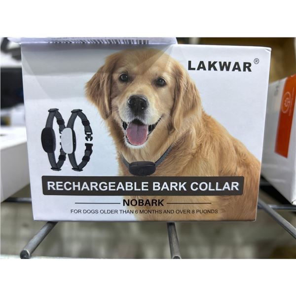Lakwar Rechargable Bark Collar in box