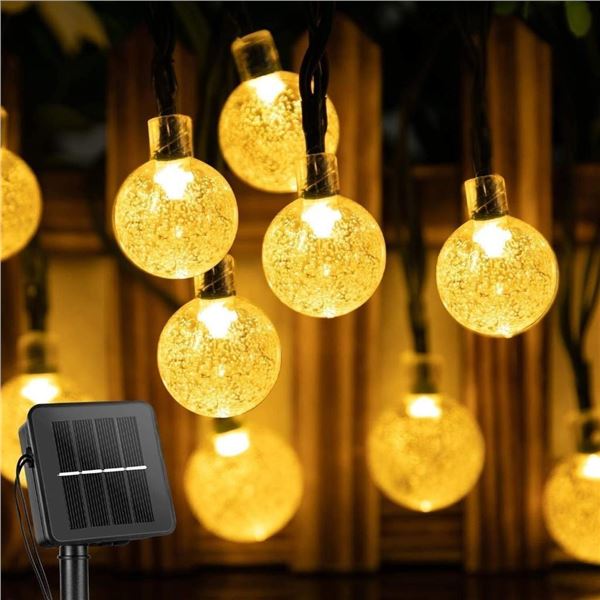 Dual Pack of LED Solar String Fairy Lights
