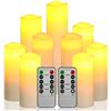 Image 1 : Flameless Candles Battery Candles LED Candles 9 Pcs Real Wax