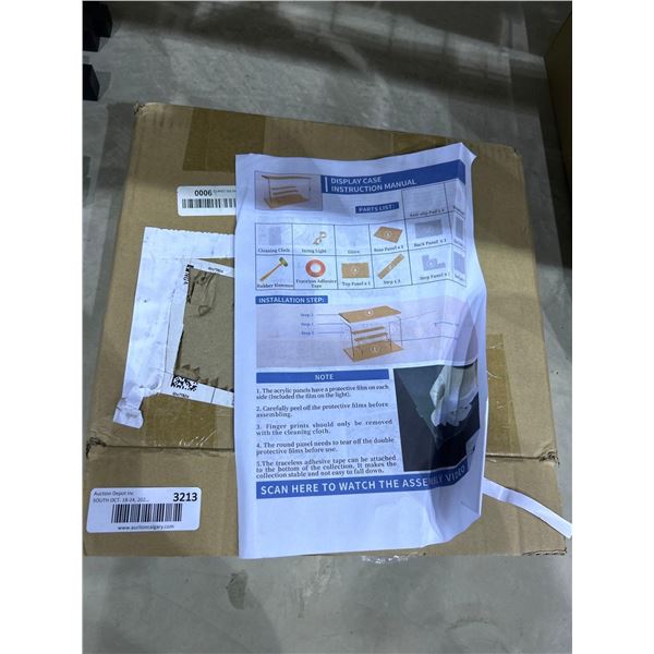 Acrylic Display Case stock picture may not be exact model