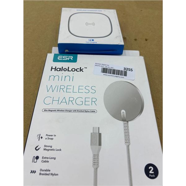 Halolock Mini Wireless Charger and Charging Pad LOT of 2