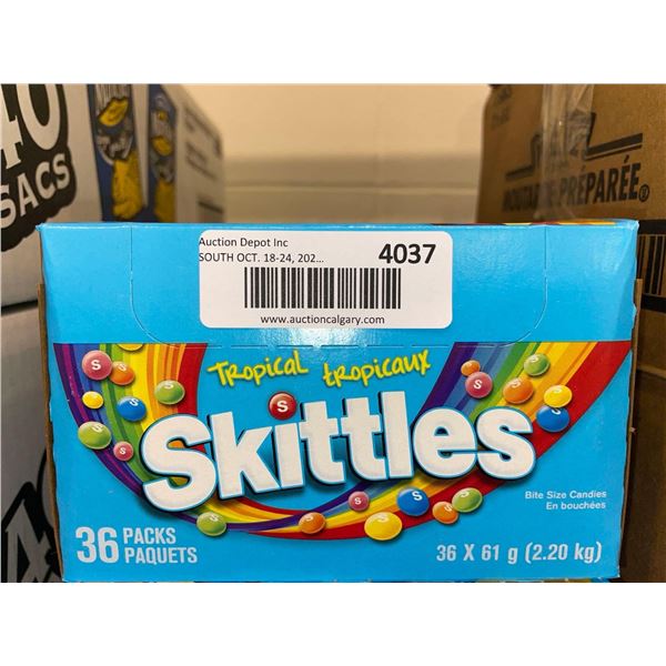 Skittles Tropical Bite Size Candy 36 x 61g