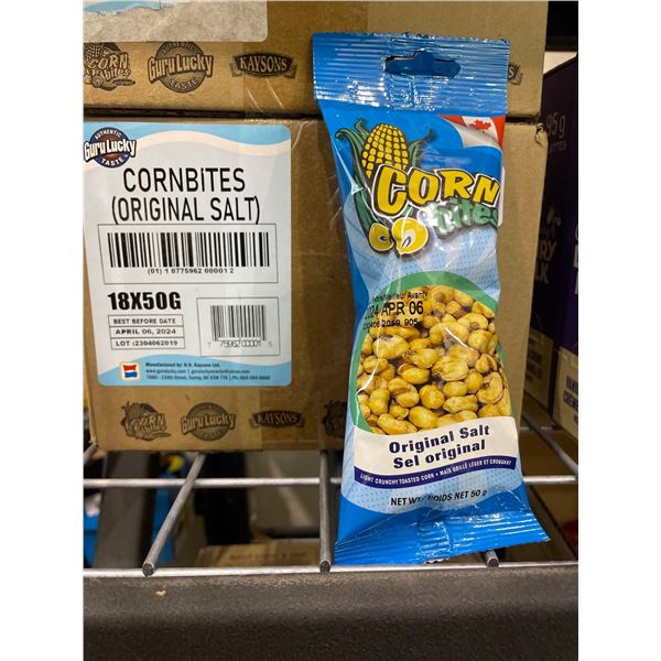 Guru Lucky Cornbites Original Salt 18 x 50g