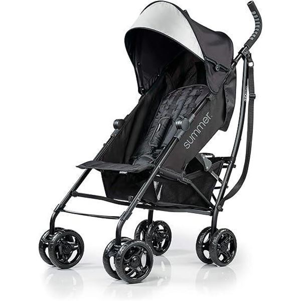 Summer Infant 3Dlite Convenience Stroller, Jet Black