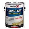 Image 1 : Zinsser Ceiling Paint and Primer in One Bright White Flat 2 x 3.7L