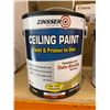 Image 3 : Zinsser Ceiling Paint and Primer in One Bright White Flat 2 x 3.7L