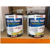 Image 2 : Zinsser Ceiling Paint and Primer in One Bright White Flat 2 x 3.7L