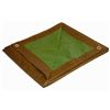 Image 1 : All Purpose Tarp 18 x 24 Ft Brown and Green