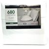Image 1 : Kirkland Signature 680 Thread Count 6-Piece King White Sheet Set - 100% Puma Cotton - Wrinkle Resist