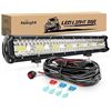 Image 1 : Nilight ZH409 20 Inch 420W Triple Row Flood Spot Combo 42000LM LED Light Bar with Heavy Duty Off-Roa