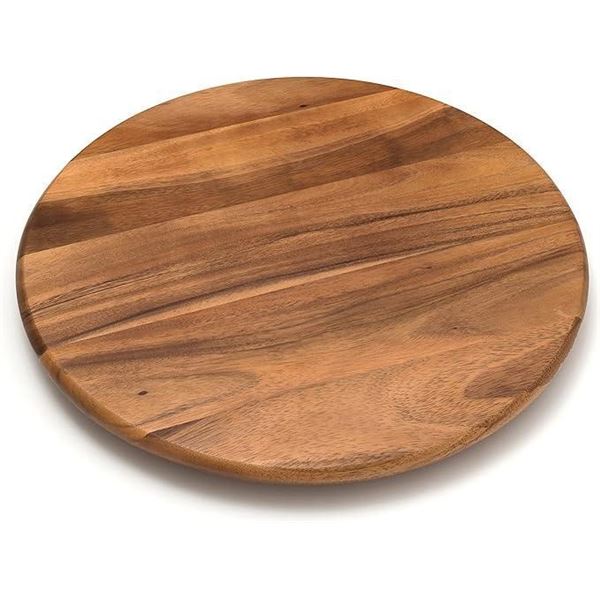Lipper International Acacia Wood 18 inches Lazy Susan Kitchen Turntable