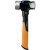 Image 1 : Fiskars 750910-1001 IsoCore 3 lb Club Hammer, 11", Orange/Black
