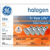 Image 1 : GE Soft White 38W Halogen Indoor Floodlight PAR20 Light Bulbs (4-Pack) Lot of 3