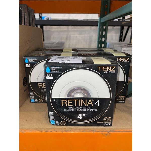 Trenz Retina 4" Gimbal Recessed Light 3000K Warm White LOT OF 5