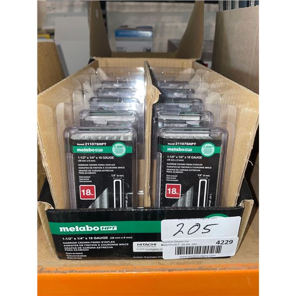 Metabo HPT Narrow Crown Finish Staples 10,000 Count