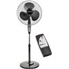 Image 1 : Comfort Zone Oscillating Pedestal Fan with Remote Control, Stand Fan, 18 inch, 3 Speed, Adjustable H