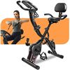 Image 1 : KALWOL Exercise Bike, 5 in 1 Foldable Stationary Bike, 16-Level Magnetic Resistance 10DB Near-Silent