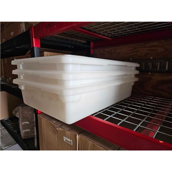 Lot of 4 Plastic Tubs  26x18x6"