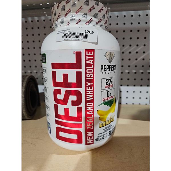 Diesel New Zealand Whey Isolate, Banana Flavor, 2 Lbs