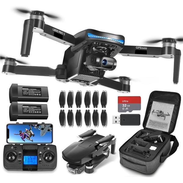 LYZRC NMY N800 Drone with Camera 4k for Adults, 5G WIFI Transmission, 3-Axis Gimbal, EIS Technology,