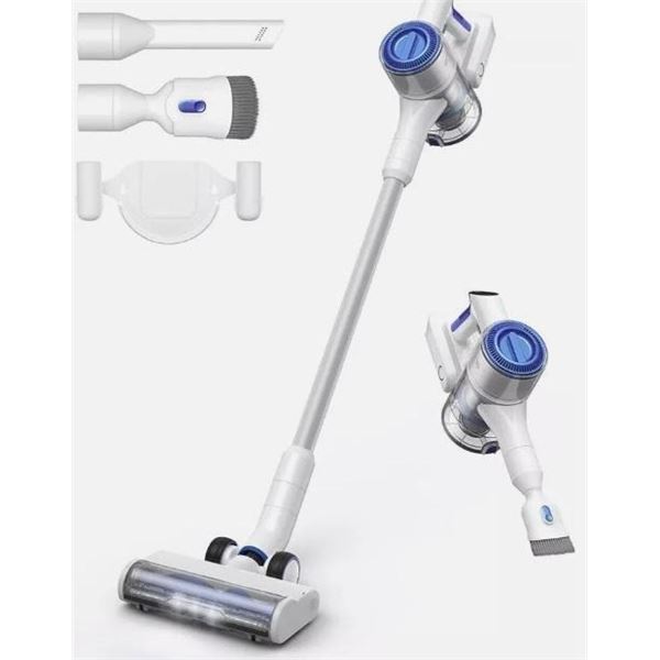 SHUNZAO S9 Cordless Vacuum Cleaner 320W Powerful Stick Vacuum - White, Blue